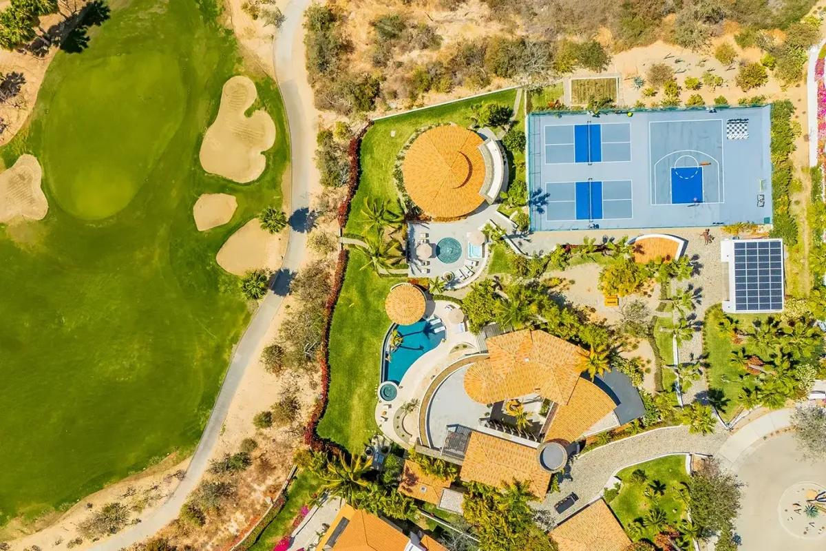 Aerial view of Casa Kokomo estate